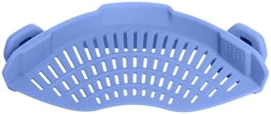 AUOON Pot Strainer Clip on Silicone, Large 10.45 x 4.33 in, Blue Velvet by AUOON