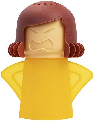 Angry Mama Microwave Cleaner, Vinegar and Water Steam Tool (Yellow) by Aivwis