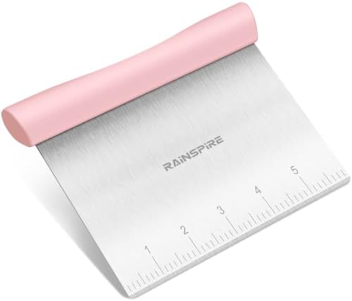 Multi-Purpose Stainless Steel Bench Scraper Dough Blender & Pastry Cutter by Rainspire