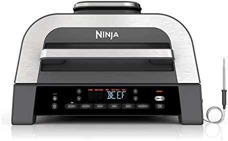 Ninja® Foodi® Smart XL 6-in-1 Indoor Grill & Air Fryer, Black/Silver, DG551 by Unknown