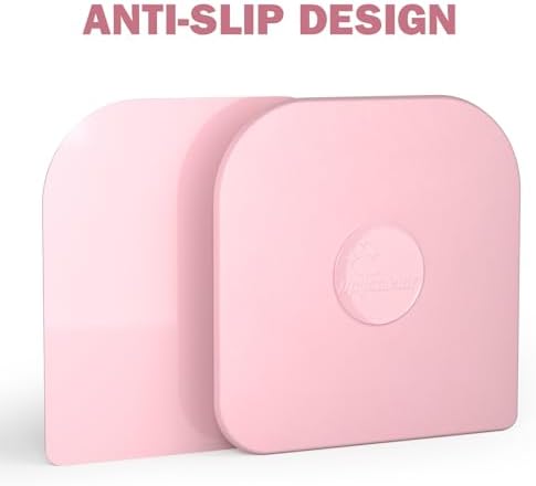 Pan Scraper, 10 Pcs Pot Scraper Plastic, Pot Scraper Non Scratch for Cast Iron, Pot and Pan Cleaning, Sturdy Scraper Kitchen Tool，Pink - Image 2