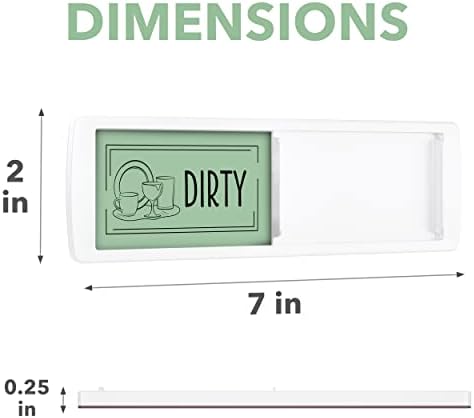 ASSURED SIGNS Dishwasher Magnet Clean Dirty Sign 7 x 2 Inch, Premium Build - Image 2