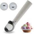 Heated Ice Cream Scoop Rechargeable, Electric Warming Ice Cream Scooper with LED Display, Heats to 158°F for Hard Ice Cream, Easy for Seniors & Kids, IP67 Waterproof (Grey, 2 oz) by FrostJoy