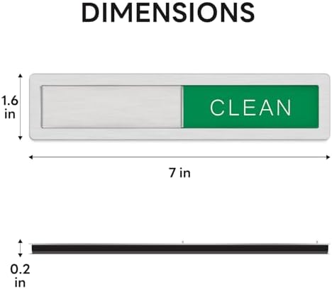 KitchenTour Clean Dirty Magnet for Dishwasher, Premium Stainless Steel - Image 2