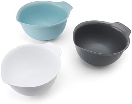 KitchenAid Universal Nesting Plastic Mixing Bowls, 2.5 quart, 3.5 quart, 4.5_quart, Mulitcolored, Set of 3 (Pack of 2) - Image 2
