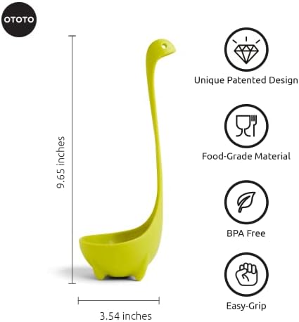 OTOTO The Original Nessie Ladle - Soup Ladle, Cute Gifts, Funny Kitchen Gadgets, Loch Ness design, Cooking Gifts for Mom - Cute and Practical Kitchen Utensils - Unique Gifts for Women, Mothers Day - Image 2