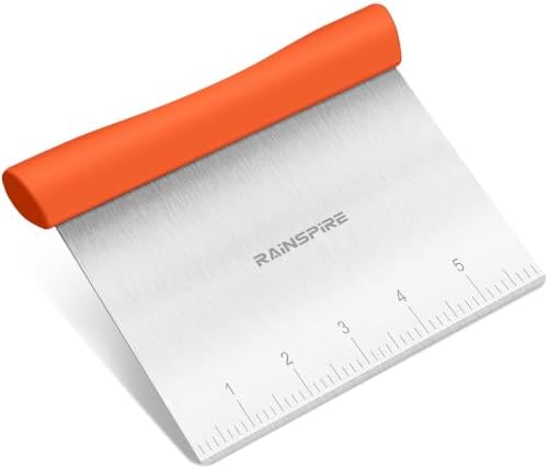 Multi-Purpose Stainless Steel Bench Scraper Dough Blender & Pastry Cutter by Rainspire