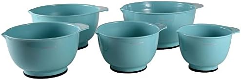KitchenAid KE178OSAQA Classic Mixing Bowls, Set of 5,Aqua Sky 2 - Image 3