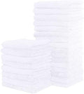 Sunny zzzZZ 24 Pack Kitchen Dishcloths - Does Not Shed Fluff - Reusable Dish Towels, Dish Cloths, Super Absorbent Coral Fleece Cleaning Cloths, Nonstick Oil Washable Fast Drying, 7 x 9 Inch (White) by Sunny+zzzZZ