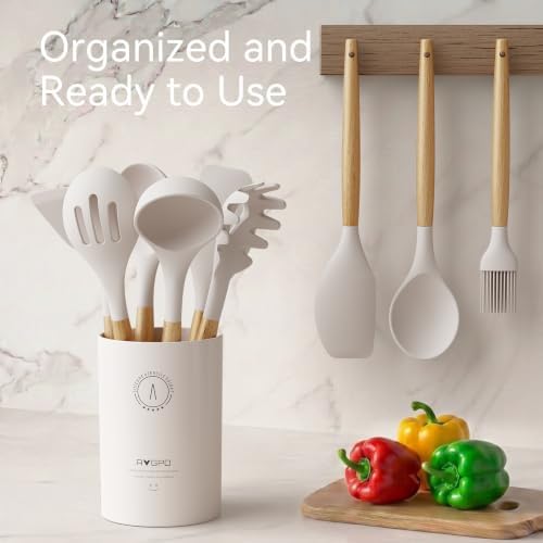 Silicone Kitchen Utensils Set, Food-grade Cooking Utensils, BPA-Free - Image 5