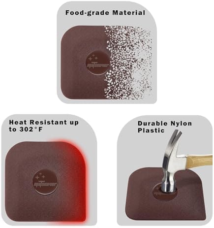 Pan Scraper, 5 Pcs Pot & Dish Scraper Plastic, Sturdy Scraper Kitchen Tool (Pack of 2) - Image 5