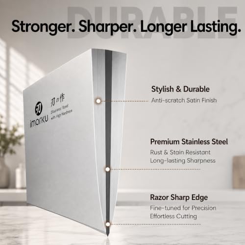 imarku 15-Piece Knife Block Set Built-in Sharpener - Image 2