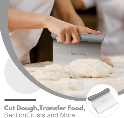Multi-Purpose Stainless Steel Bench Scraper Dough Blender & Pastry Cutter - Image 3