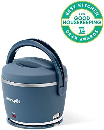 Crock-Pot 20-Ounce Electric Lunch Box Portable Food Warmer Faded Blue Perfect for Travel Car On-the-Go Keeps Food Warm Spill-Free Dishwasher-Safe (Pack of 4) - Image 7