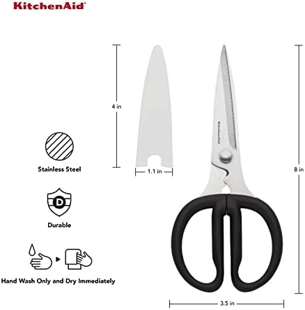 KitchenAid KQ351OHOBA Universal Stainless Steel Shears, Utility, Black - Image 2