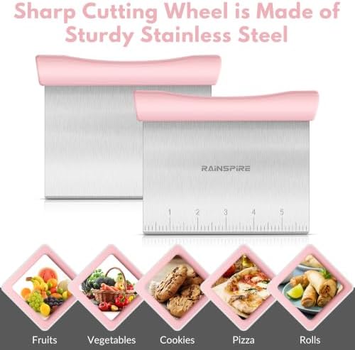 Multi-Purpose Stainless Steel Bench Scraper Dough Blender & Pastry Cutter - Image 6