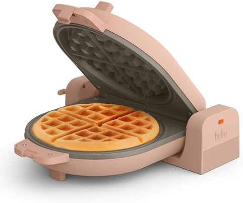 bella Fits-Anywhere™ Flip-n-Store Non-Toxic Belgian Waffle Maker, Blossom by bella
