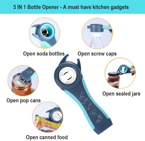 Jar Opener for Weak Hands, 5 in 1 Bottle Opener for Seniors with arthritis - Image 6