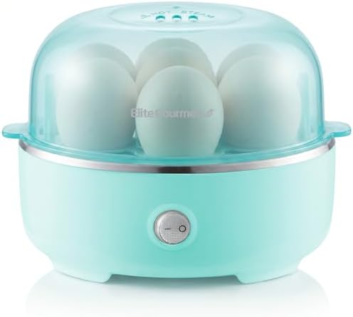Elite Gourmet 7-Egg Electric Egg Cooker, BPA-Free, Auto Shut-Off by EliteGourmet