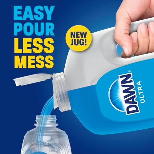 Dawn Ultra Original Dish Soap Refill Jug Large Size Blue Liquid Dishwashing Detergent, Powerful Soap for Grease, 51.5oz (Pack of 2) - Image 3