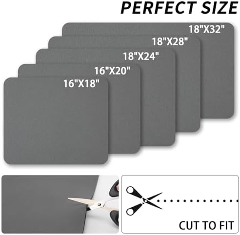 HotLive Dish Drying Mat for Kitchen Counter, Heat Resistant Drainer Mats with Non-slip Rubber Backed, Hide Stain Kitchen Super Absorbent Draining Mat, Easy to Clean Dish Rack Pad, Dark Grey 18"x28" - Image 6