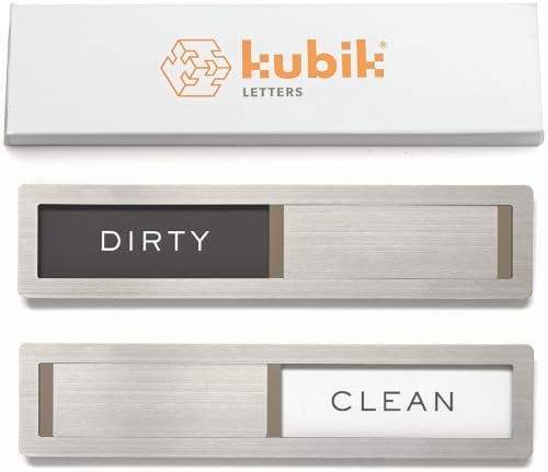 Dishwasher Magnet Clean Dirty Sign by Kubik Letters, Kitchen Organization by KubikLetters