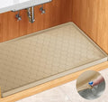 Winisok Waterproof Under Sink Mat 34" x 19", Silicone Mat, Beige by Winisok