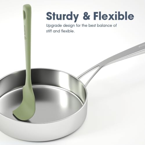 ChefAide 3 Pieces Silicone Spatulas Set, Heat Resistant Rubber Spatula - Image 3