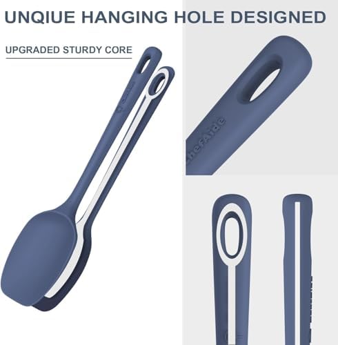 ChefAide 5 Pieces Silicone Spatulas Set, Heat Resistant Rubber Spatula - Image 3