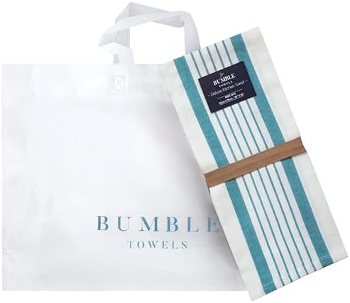 Premium Kitchen Towels 6 Pack 100% Cotton, 20"x28" Dish Towels - Aqua - Image 5