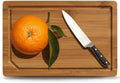 Kikcoin 9"×6" Small Bamboo Cutting Board with Handle, Deep-Carbonized by Kikcoin