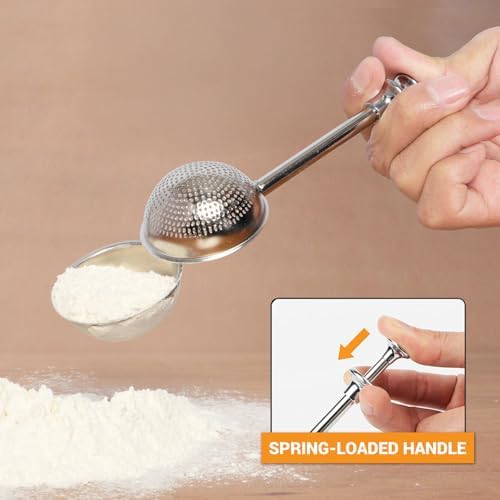 HULISEN Flour Duster, 304 Stainless Steel Flour Sifter for Baking - Image 2