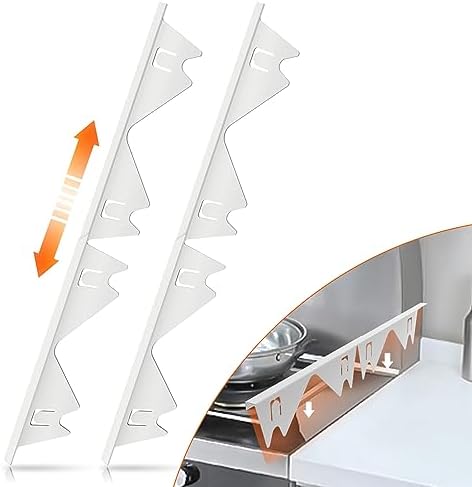 ItsNio Stainless Steel Stove Gap Covers, Stove Gap Filler, White (2PCS) by ItsNio