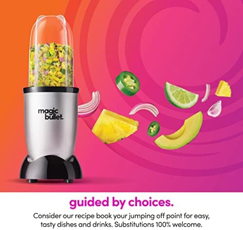 magic bullet Personal Blender for Shakes, Smoothies, Food Prep, and Frozen Blending, 22 Ounces, 250 Watt, Silver, MBR-1101 - Image 5