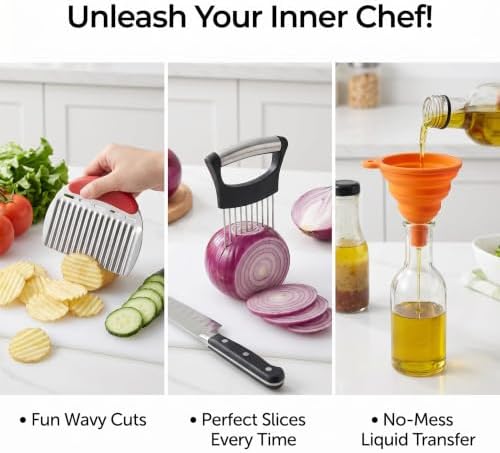 13-Piece Kitchen Gadget Set (Includes Storage Basket) — Features Kitchen Shears, Garlic Press, Knife Sharpener, Julienne Peeler, Standard Peeler, Anti-Scald Tongs (13 PCS) - Image 6