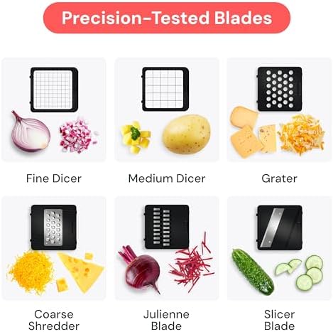 Fullstar Pro Core Vegetable Chopper & Mandoline Slicer, 6-in-1 Kitchen Tool - Image 4