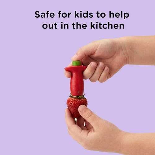 Chef'n Original Stem Gem Strawberry Huller, Red/Green - 102-138-005 - Image 4