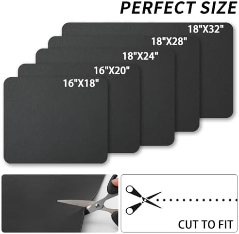HotLive Dish Drying Mat for Kitchen Counter, Heat Resistant Drainer Mats with Non-slip Rubber Backed, Hide Stain Kitchen Super Absorbent Draining Mat, Easy to Clean Dish Rack Pad, Black 18"x28" - Image 6