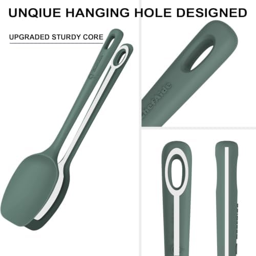 ChefAide 5 Pieces Silicone Spatulas Set, Heat Resistant Rubber Spatula - Image 3