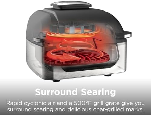 Ninja® Foodi® 5-in-1 XL Indoor Grill & Air Fryer, Black/Grey, AG301 - Image 5