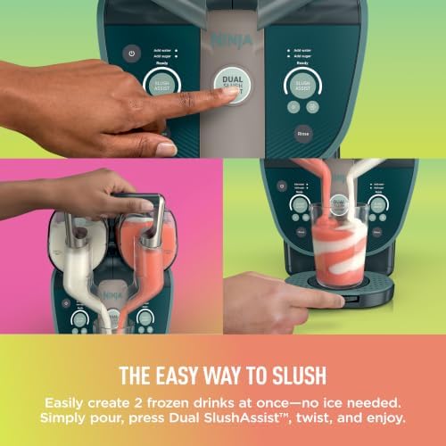 Ninja SLUSHi Twist Smart Frozen Drink Maker with Dual SlushAssist, FS701GN - Image 4