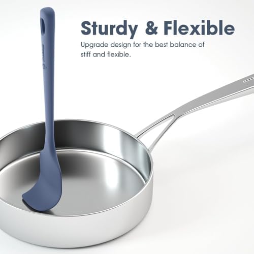 ChefAide 5 Pieces Silicone Spatulas Set, Heat Resistant Rubber Spatula - Image 3