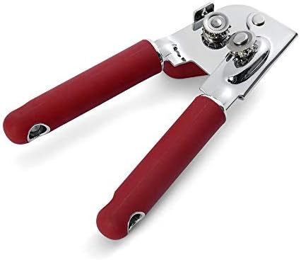 KitchenAid Classic Multifunction Can Opener and Bottle Opener Easy to Use, Razor Sharp Stainless Steel Cutting Wheel, Soft Ergonomic Handles, Soft Red, 8.34-Inch (Pack of 12) - Image 3