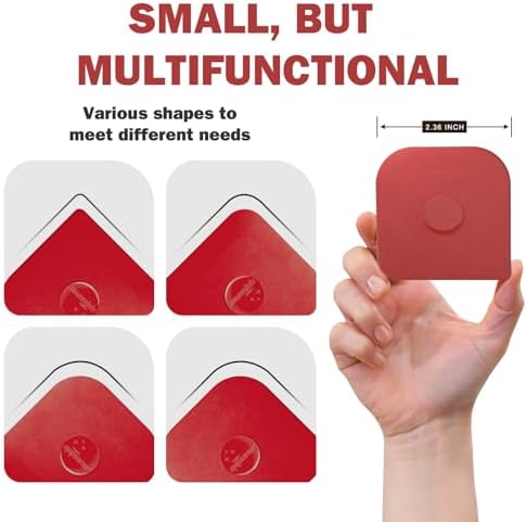 Pan Scraper, 10 Pcs Pot & Dish Scraper Plastic, Sturdy Scraper Kitchen Tool, Red - Image 3