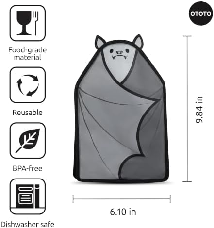 OTOTO Vino Wine Cooler Sleeve - Bat Cooler Sleeve for Wine Bottles & Glass Bottles, Reusable Bottle Cooler Sleeve, Halloween Spooky Gifts, Gothic Gifts, Unique Kitchen Gadgets - Image 5