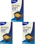Reynolds Kitchens Air Fryer Liners Disposable, Unbleached Parchment Paper Sheets, 50 Count (Pack of 3) by ReynoldsConsumerProducts