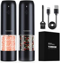 TOMEEM Electric Salt and Pepper Grinder Set with LED Lights by Tomeem