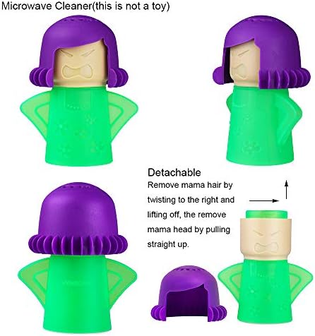 Angry Mama Microwave Cleaner, Vinegar and Water Steam Tool (Green) - Image 2