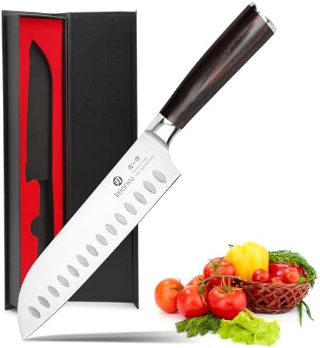 imarku Santoku Knife 7 Inch with Sharp Japanese High Carbon Stainless Steel by imarku