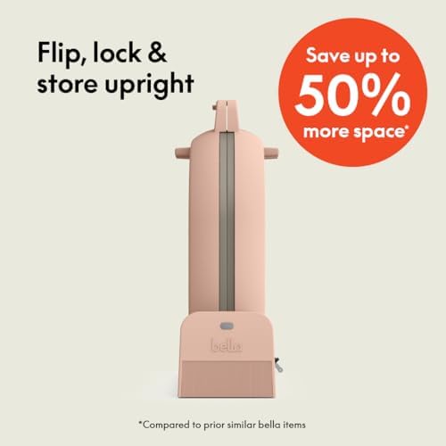 bella Fits-Anywhere™ Flip-n-Store Non-Toxic Belgian Waffle Maker, Blossom - Image 2